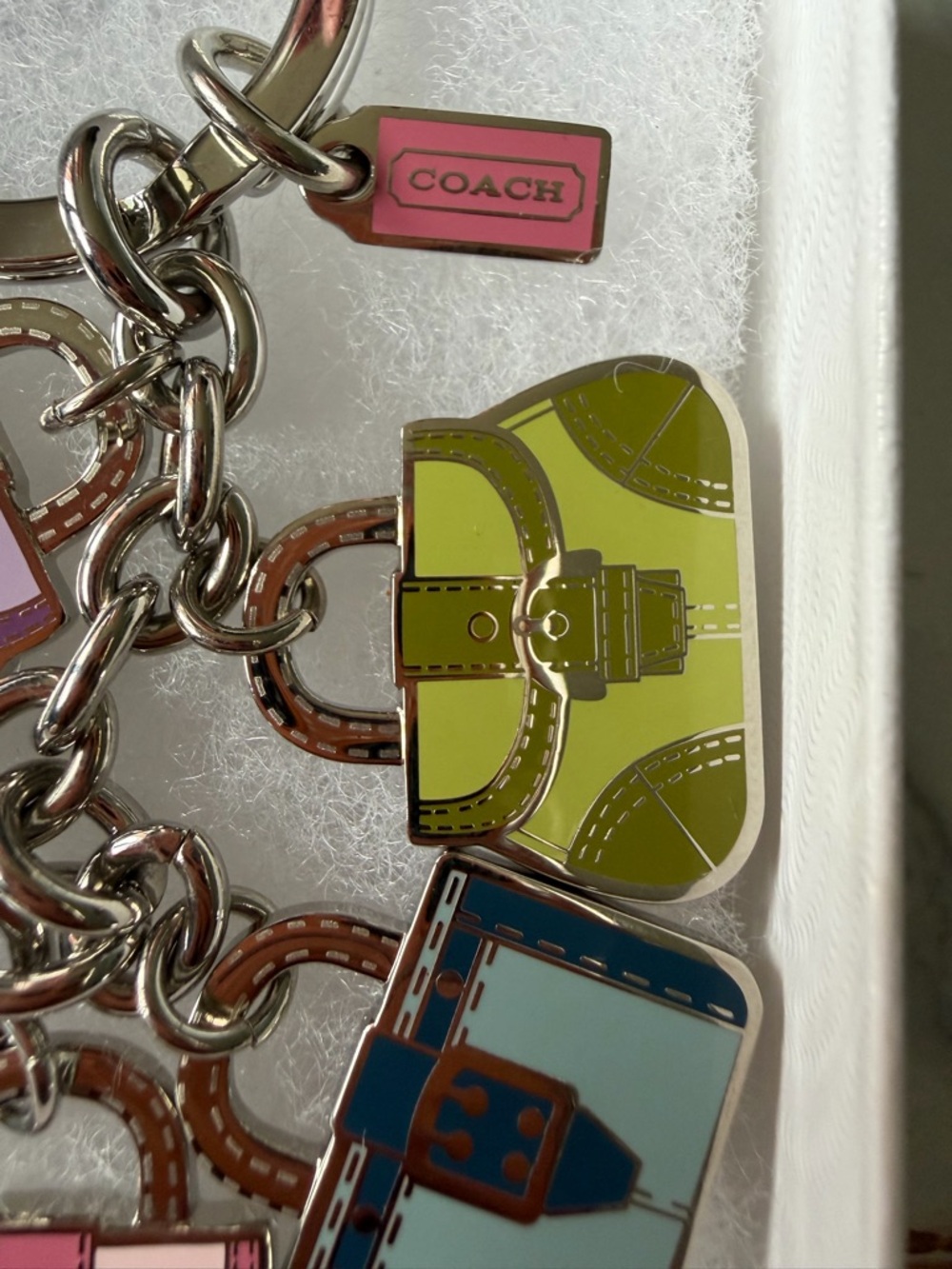 Coach Soho Bag Charm Keychain + Coach Pen NWOT - Picture 5 of 8